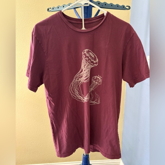 Mollusk Other - Mollusk California Surf Shop Jellyfish Graphic Maroon SS T-Shirt Men’s  M **
